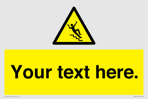 WV5191: Custom Slippery Stairs Sign