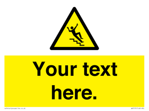 WV5191: Custom Slippery Stairs Sign