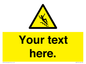 WV5191: Custom Slippery Stairs Sign