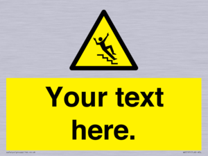 WV5191: Custom Slippery Stairs Sign