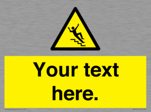 WV5191: Custom Slippery Stairs Sign