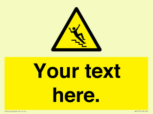 WV5191: Custom Slippery Stairs Sign