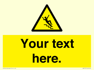 WV5191: Custom Slippery Stairs Sign