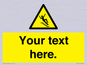 WV5191: Custom Slippery Stairs Sign