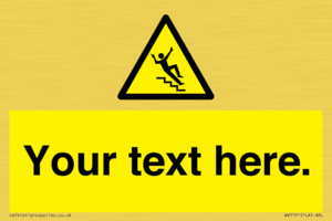 WV5191: Custom Slippery Stairs Sign