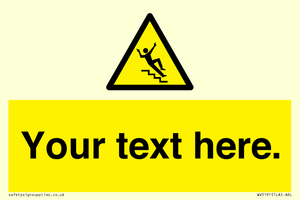 WV5191: Custom Slippery Stairs Sign