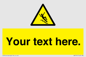 WV5191: Custom Slippery Stairs Sign