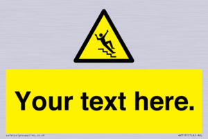 WV5191: Custom Slippery Stairs Sign