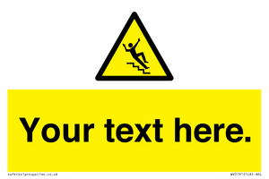 WV5191: Custom Slippery Stairs Sign