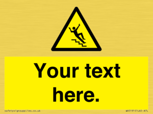 WV5191: Custom Slippery Stairs Sign