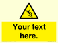 WV5191: Custom Slippery Stairs Sign