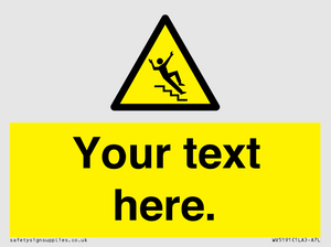 WV5191: Custom Slippery Stairs Sign