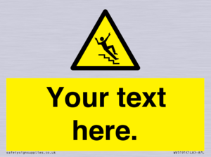 WV5191: Custom Slippery Stairs Sign