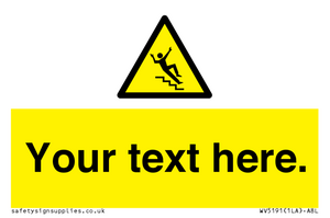 WV5191: Custom Slippery Stairs Sign