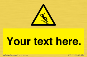 WV5191: Custom Slippery Stairs Sign