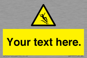 WV5191: Custom Slippery Stairs Sign