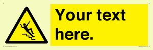 WV5191: Custom Slippery Stairs Sign