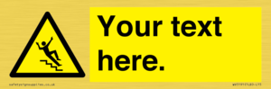 WV5191: Custom Slippery Stairs Sign