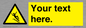 WV5191: Custom Slippery Stairs Sign