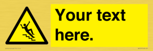 WV5191: Custom Slippery Stairs Sign