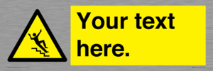 WV5191: Custom Slippery Stairs Sign