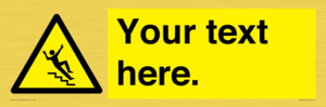 WV5191: Custom Slippery Stairs Sign