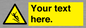 WV5191: Custom Slippery Stairs Sign