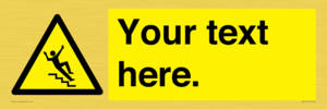 WV5191: Custom Slippery Stairs Sign