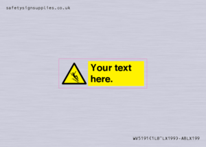 WV5191: Custom Slippery Stairs Sign