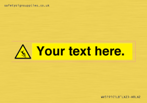 WV5191: Custom Slippery Stairs Sign