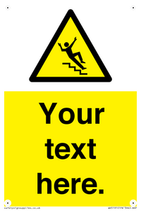 WV5191: Custom Slippery Stairs Sign