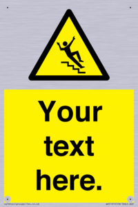 WV5191: Custom Slippery Stairs Sign