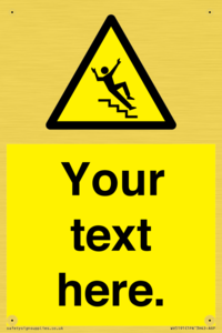 WV5191: Custom Slippery Stairs Sign