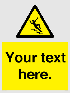 WV5191: Custom Slippery Stairs Sign
