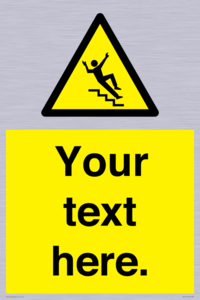 WV5191: Custom Slippery Stairs Sign