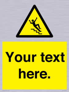 WV5191: Custom Slippery Stairs Sign