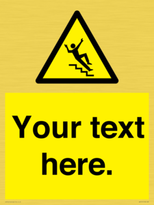 WV5191: Custom Slippery Stairs Sign