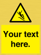 WV5191: Custom Slippery Stairs Sign