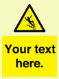 WV5191: Custom Slippery Stairs Sign