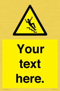 WV5191: Custom Slippery Stairs Sign