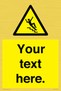WV5191: Custom Slippery Stairs Sign