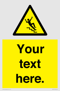 WV5191: Custom Slippery Stairs Sign