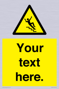 WV5191: Custom Slippery Stairs Sign