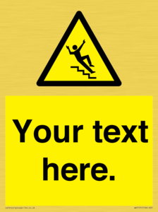 WV5191: Custom Slippery Stairs Sign