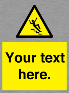 WV5191: Custom Slippery Stairs Sign