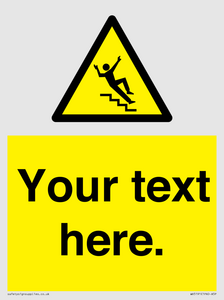 WV5191: Custom Slippery Stairs Sign