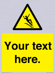 WV5191: Custom Slippery Stairs Sign