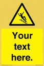 WV5191: Custom Slippery Stairs Sign