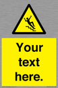 WV5191: Custom Slippery Stairs Sign