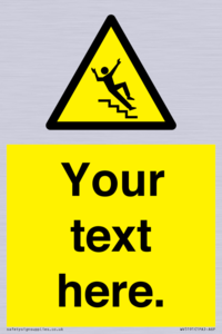 WV5191: Custom Slippery Stairs Sign